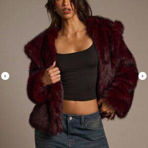 Faux Fur Hooded Jacket